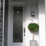 Dramatic oversized front door